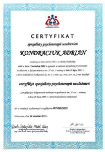 certyfikat SPU_Adrian Kondraciuk